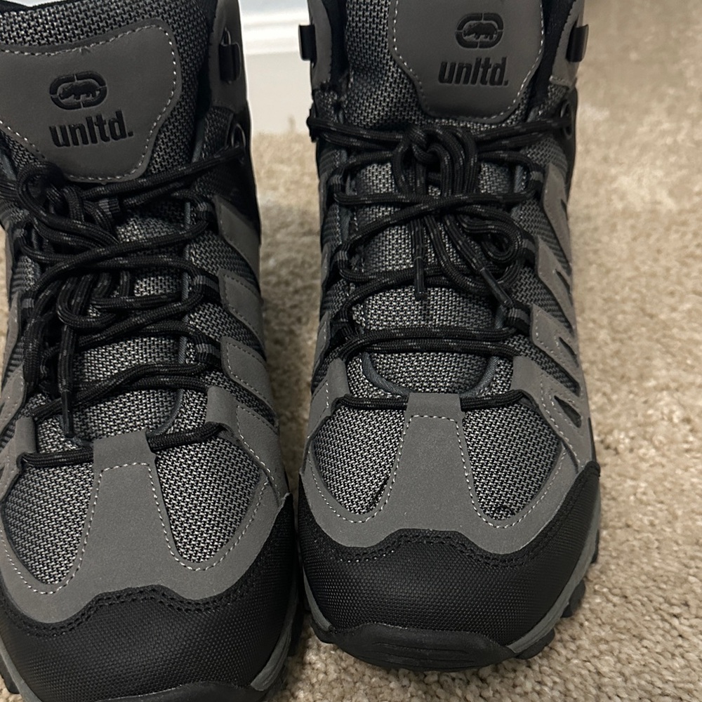 Ecko Unlimited Black and Gray Men's Boots